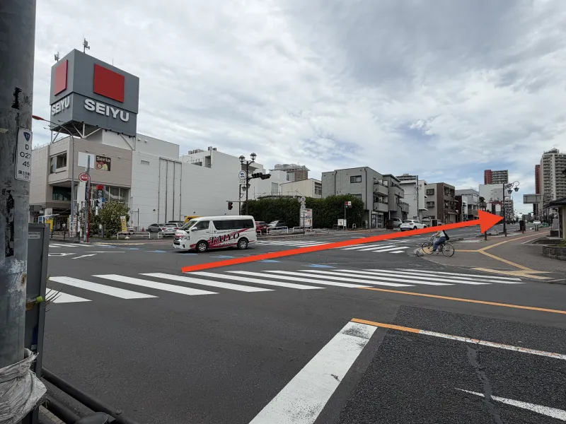 お車での経路 手順1